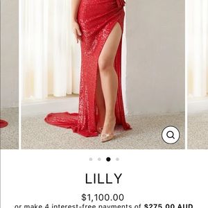 Nicole bakti 7038 red dress